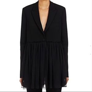 Givenchy Blazer with Pleated Chiffon Bottom